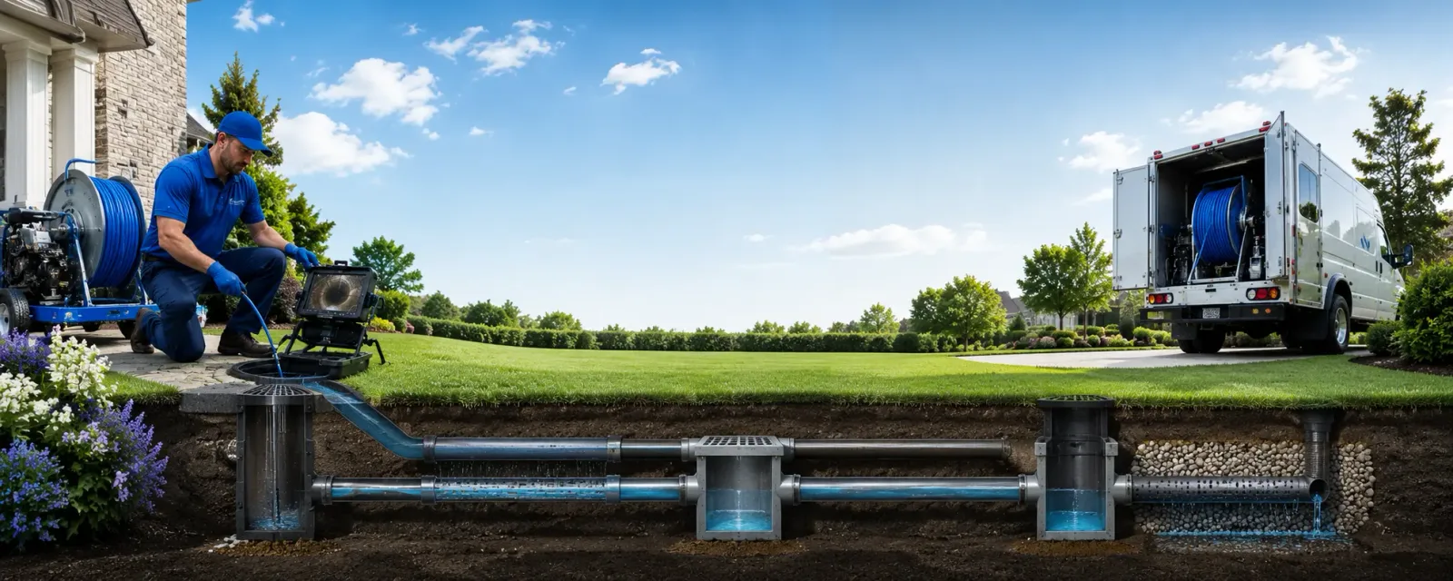 Outdoor drain cleaning information for Low Moor, VA